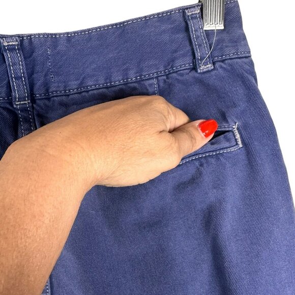 Zara Indigo Blue‎ Baggy Fit Jeans Size 36 - Picture 7 of 9